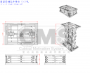重型柔鏈式升降台 6x9呎三視圖